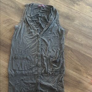 Smart Set Charcoal Gray Sleeveless Top